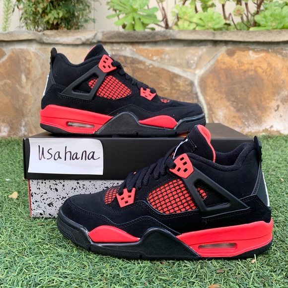 Jordan Shoes - Nike Air Jordan 4 retro thunder red GS